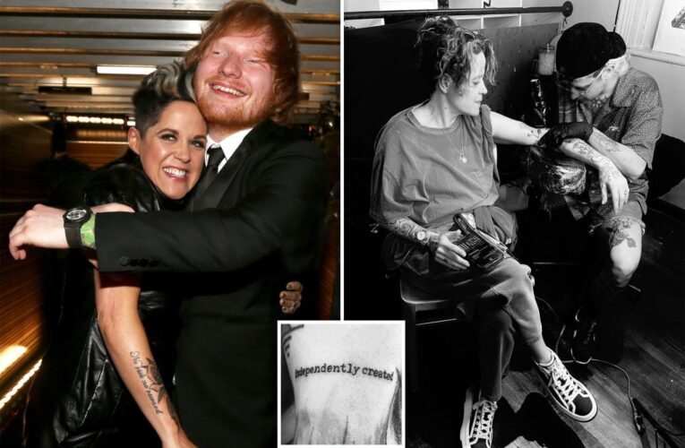 Ed Sheeran co-writer celebrates legal win with tattoo