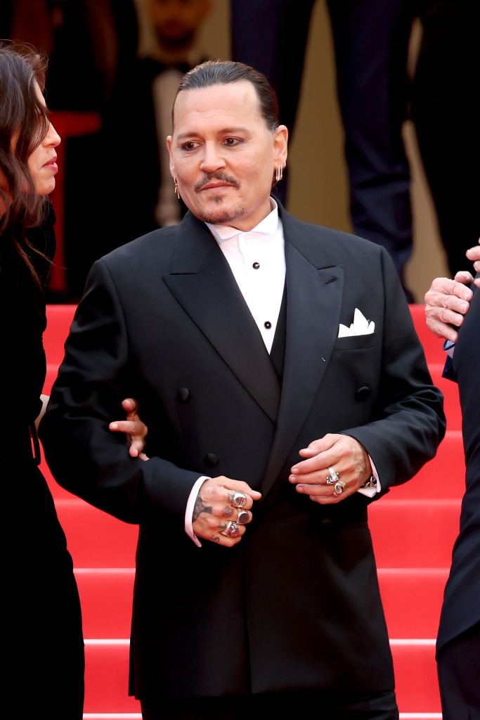 Johnny Depp was greeted excitedly by fans at the Cannes Film Festival premiere of his new movie, "Jeanne du Barry." 