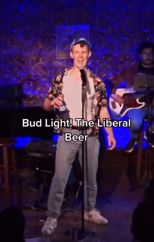 Broadway actor PJ Adzima crafted a jingle in defense of Bud Light.
