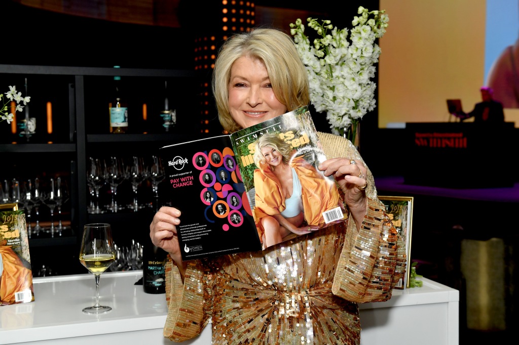 Martha Stewart attends the 2023 Sports Illustrated Swimsuit Issue release party at Hard Rock Hotel New York on May 18, 2023 in New York City