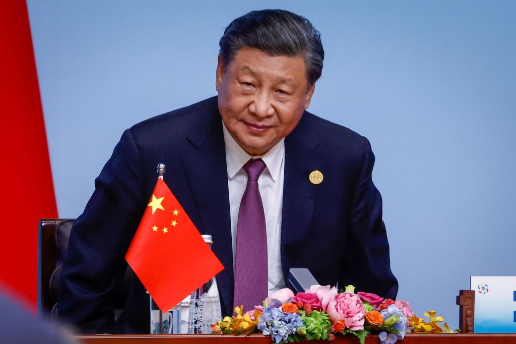 Chinese President Xi Jinping looks on during the China-Central Asia Summit in Xi'an, Shaanxi province, China, 19 May 2023.