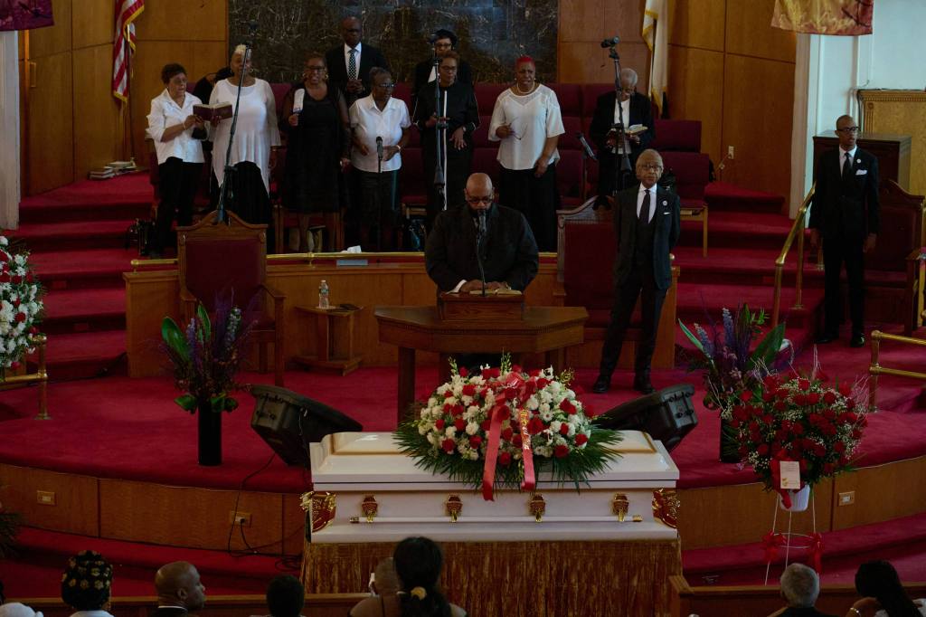 Neely's casket.