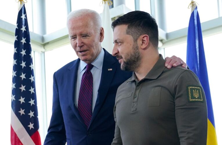 Biden wraps arm around Zelensky in show of support ahead of G7 talks in Hiroshima