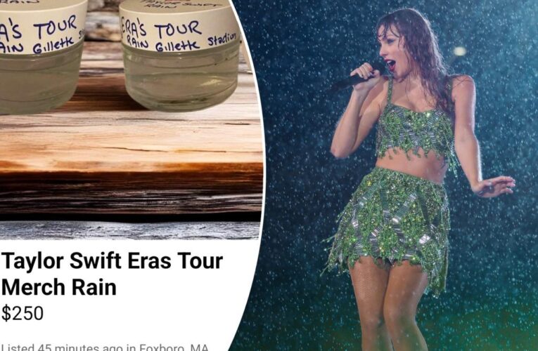 Taylor Swift fans selling rain from Foxborough show for $250