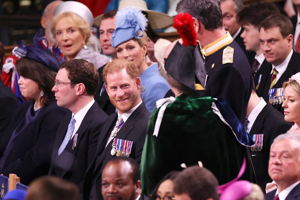 Harry and Anne shared a sweet exchange at King Charles' coronation on May 6.