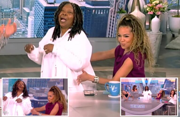 Whoopi Goldberg gives Sunny Hostin lap dance on ‘The View’