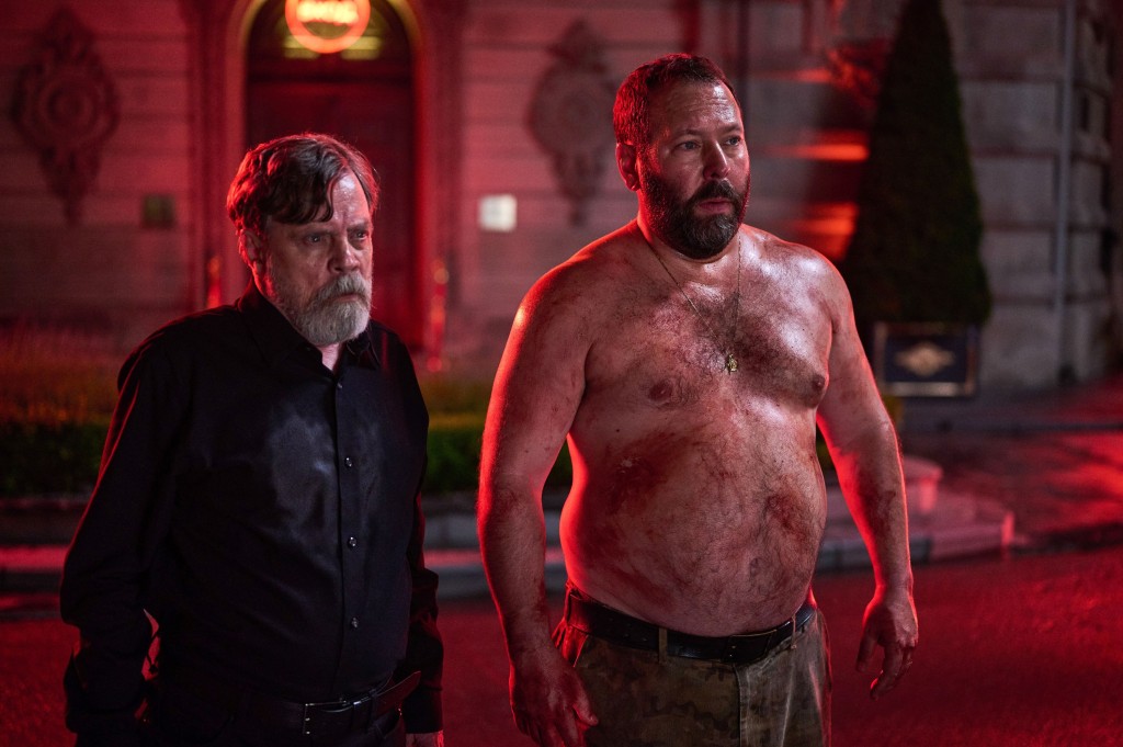 Bert Kreischer and Mark Hamill, who plays his father in "The Machine."
