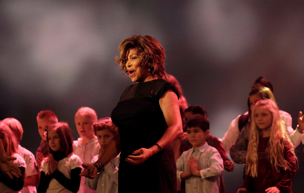 Tina Turner performs during the Swiss Sports Awards gala, in Zurich, Switzerland, December 11, 2011.