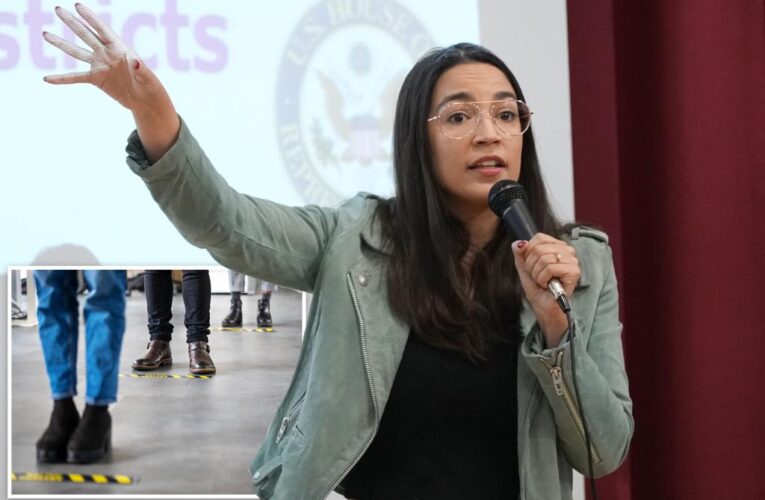 AOC’s office still touting pandemic social distancing