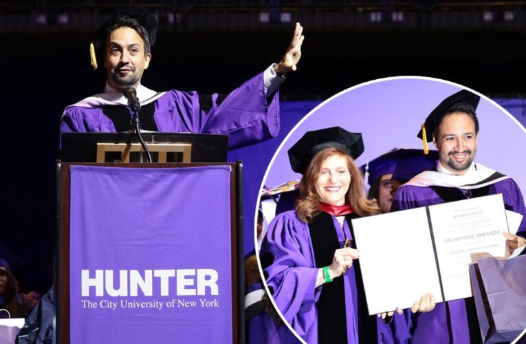 Lin-Manuel Miranda delivers Hunter College commencement speech