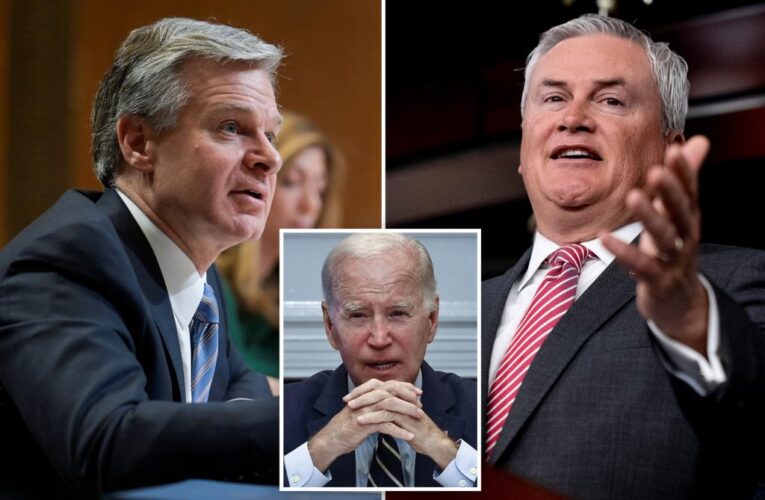 FBI’s Christopher Wray offers to let James Comer see alleged Biden bribery