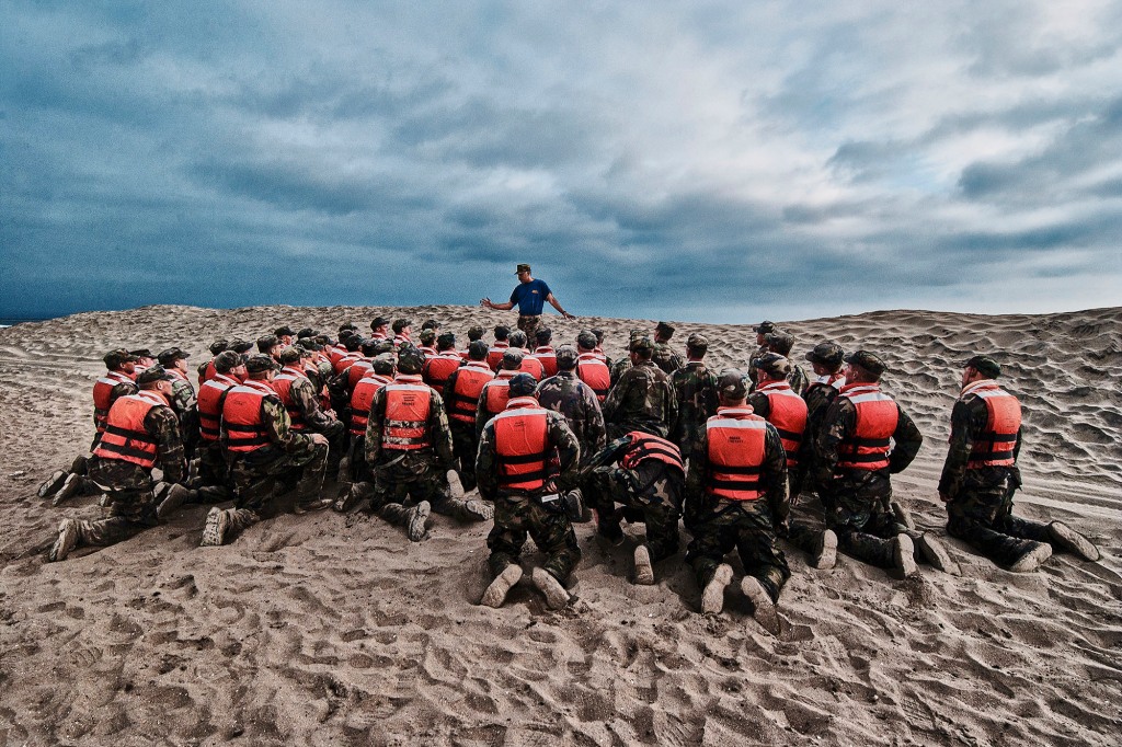 Navy Seals during "Hell Week" on Aug. 29, 2015.