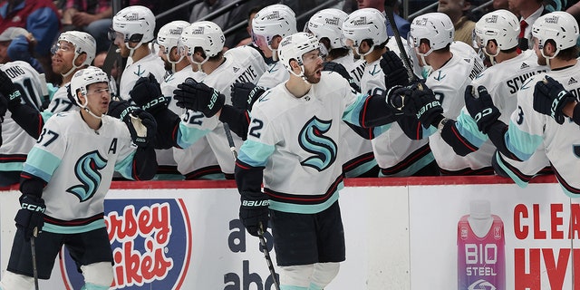 Oliver Bjorkstrand celebrates goal