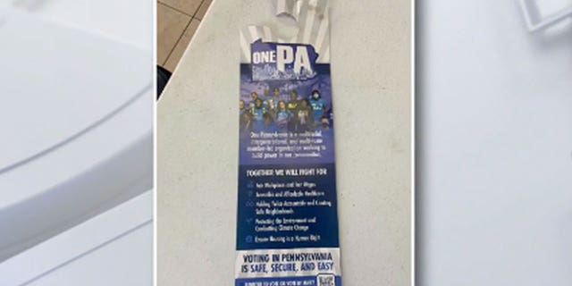 photo of a political flyer