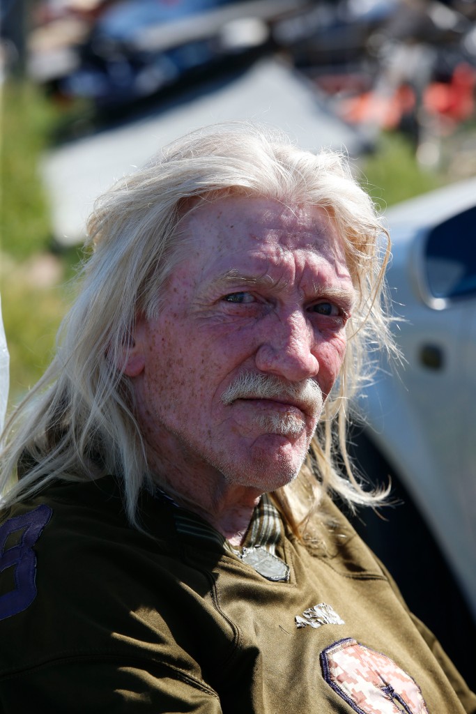 Terry, 60, originally from San Jose, California has lived at the RV encampment along Binford Road outside Novato, California since June 2022.