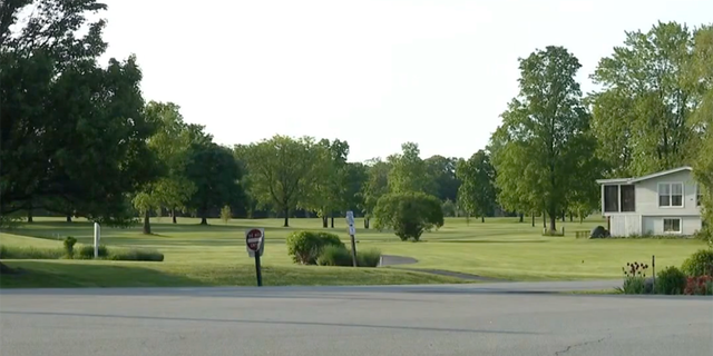 A field near where the grenade exploded in Indiana