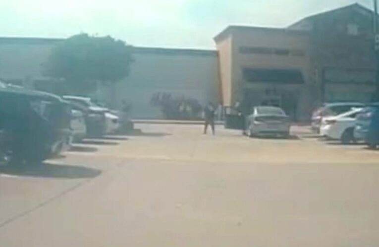 Texas mall shooter caught on dash cam opening fire on shoppers