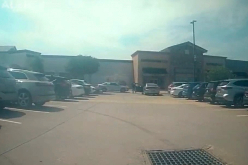 dash cam footage captures the moment when an active shooter emerged from their vehicle outside the H&M store in the Allen outlet mall area on May 6, 2023.