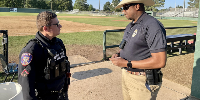 Texas college baseball player shot by stray bullet during game