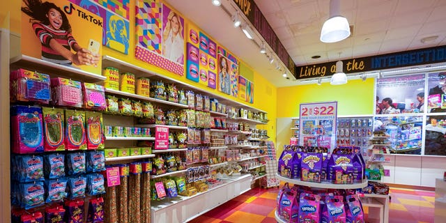 candy and items at a store