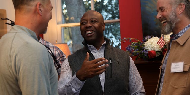 Sen. Tim Scott of South Carolina campaigns