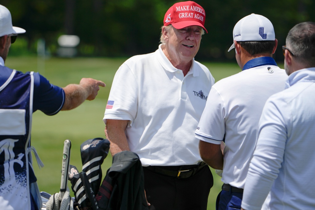 The president of the 9/11 Justice slammed Trump for hosting a LIV golf tournament, which is bankrolled by Saudi Arabia's sovereign wealth fund on Memorial Day weekend. 