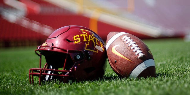 Iowa State football helmet