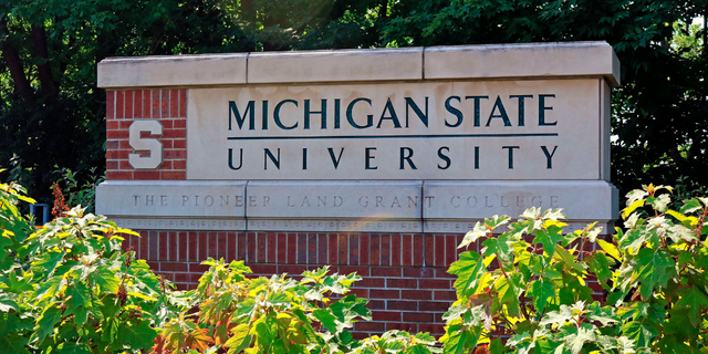 Michigan State sign