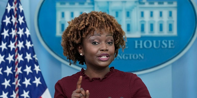 White House press secretary Karine Jean-Pierre takes reporters questions