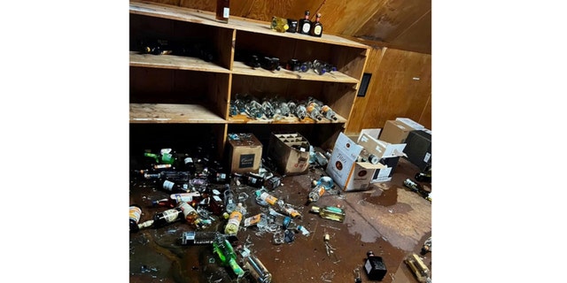 Shelves empty after the earthquake