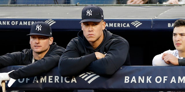 Aaron Judge in dugout