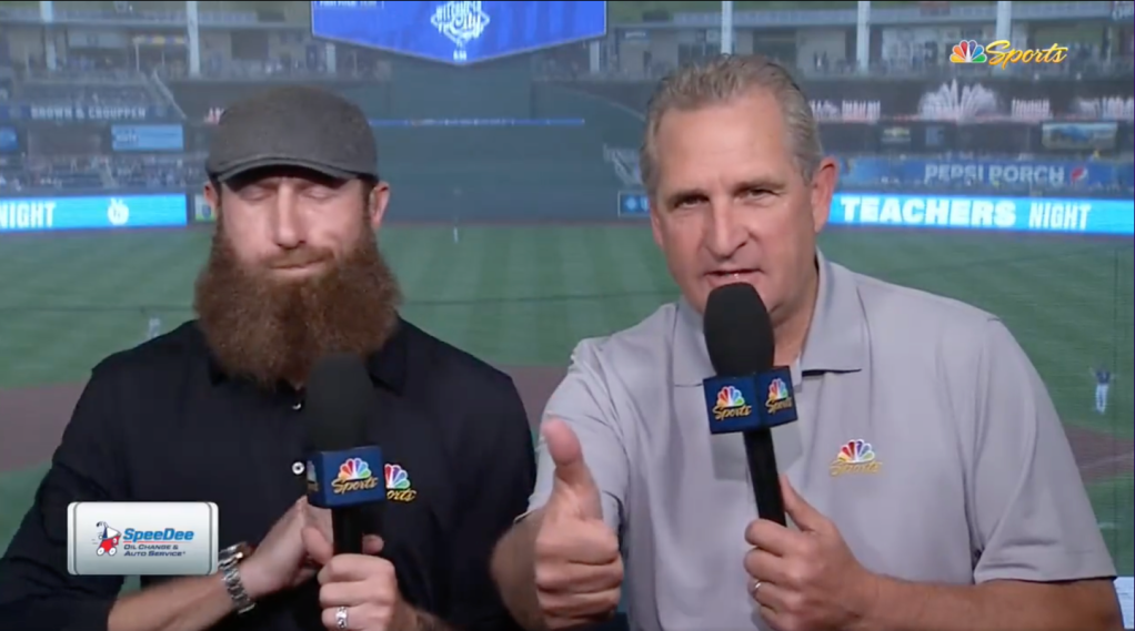 Kuiper (right) made the statement on air next Dallas Braden, while talking about a recent visit to the Negro Leagues Baseball Museum. 