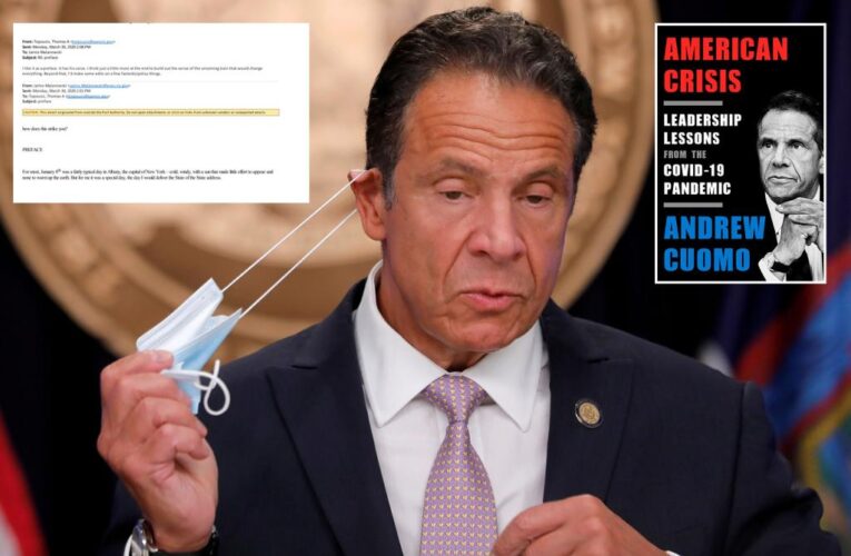 Emails suggest ex-Gov. Cuomo launched COVID-19 memoir in March 2020