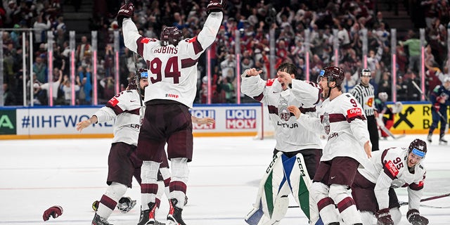 Kristians Rubins after goal