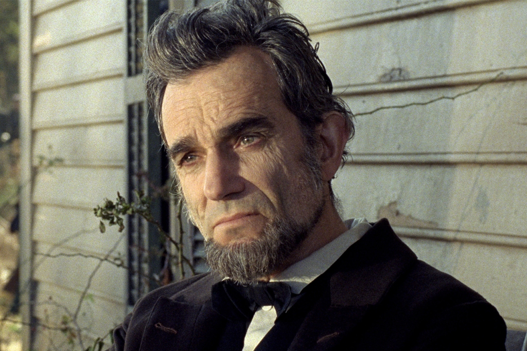 He is seen playing President Abraham Lincoln in the 2012 biopic, 
"Lincoln," for which he won his third Best Actor Oscar.