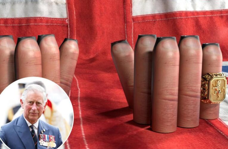 You can suck on King Charles’ ‘sausage fingers’ for just $60