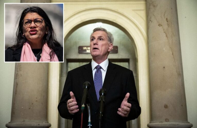 House Speaker Kevin McCarthy blocks Rep. Rashida Tlaib from hosting anti-Israel event
