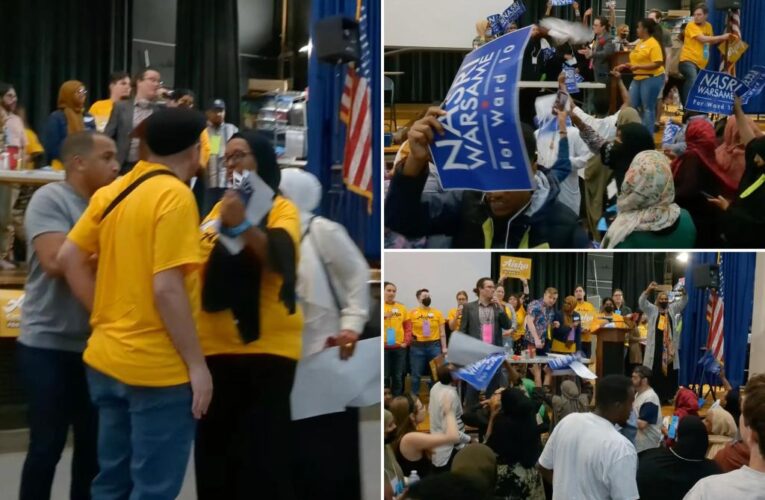 Minneapolis Democrat convention ends in brawl after supporters storm stage