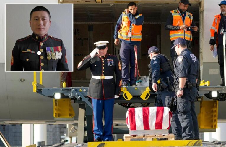 Remains of Marine veteran Capt. Grady Kurpasi killed in Ukraine flown home to US