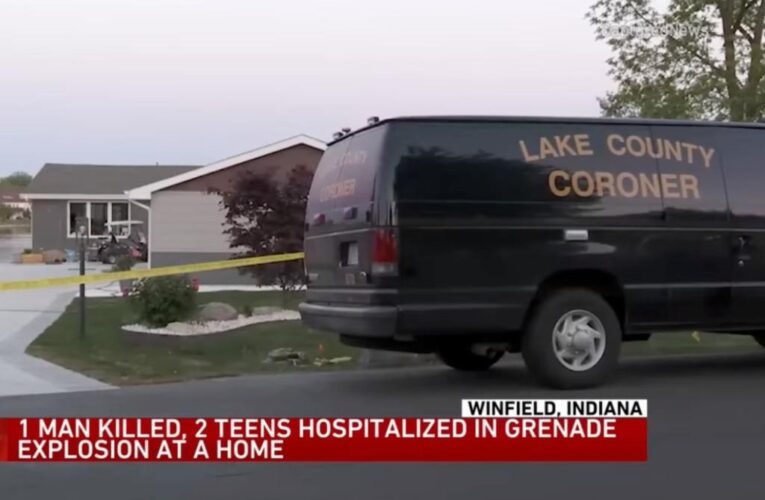 Man dead, teens wounded after grenade explodes in Indiana home