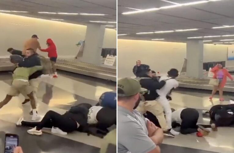 Two travelers arrested after wild brawl at Chicago O’Hare Airport: video