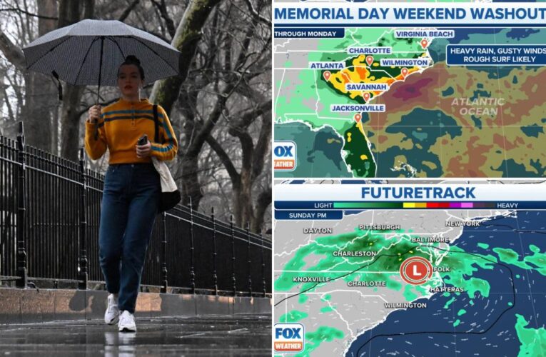 Drenching rains could create travel headaches ahead of Memorial Day