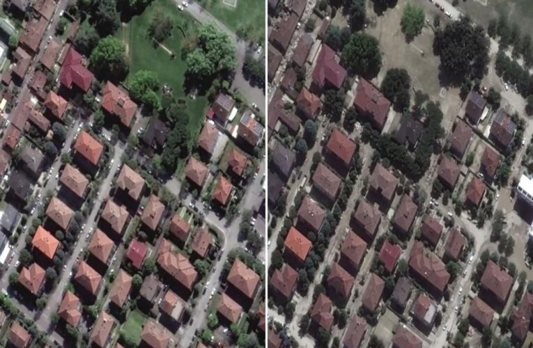 Before-and-after satellite images show scale of devastation