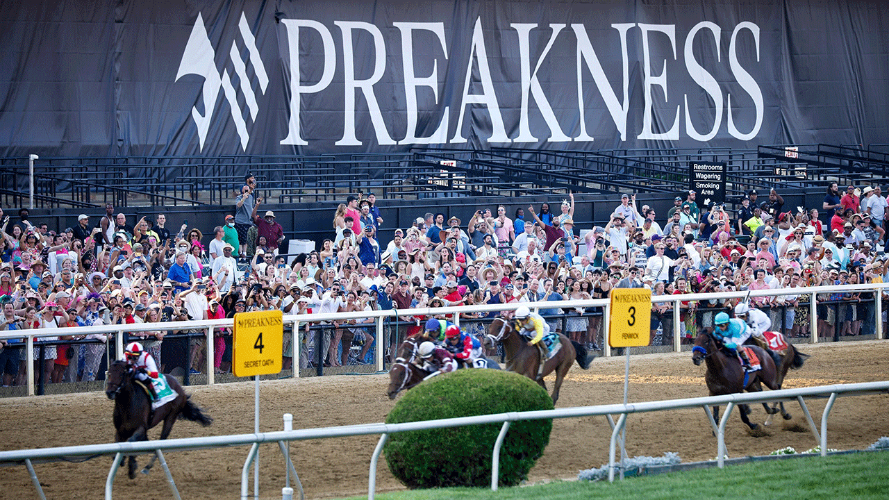 The Preakness Stakes track