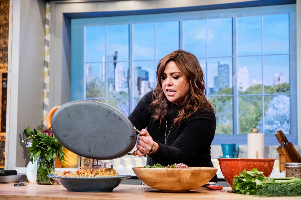 Rachael Ray whips up a dish on "Rachael Ray" in a show from 2019.