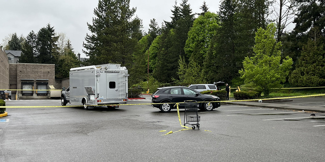 The Safeway parking lot near where a teen's body was found