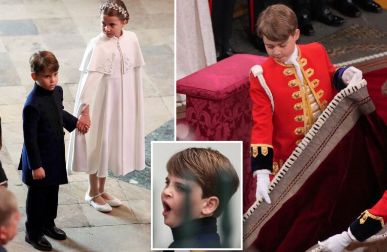 Prince Louis, George, Charlotte steal show at King Charles’ coronation