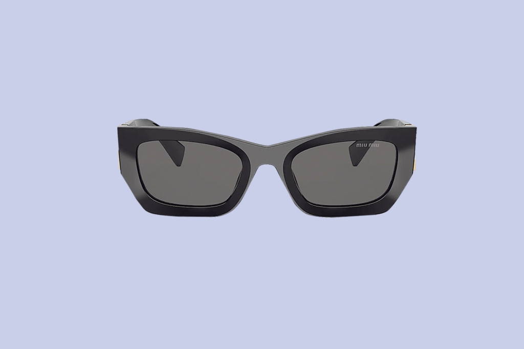 Miu Glimpse sunglasses, $505 at MiuMiu.com 