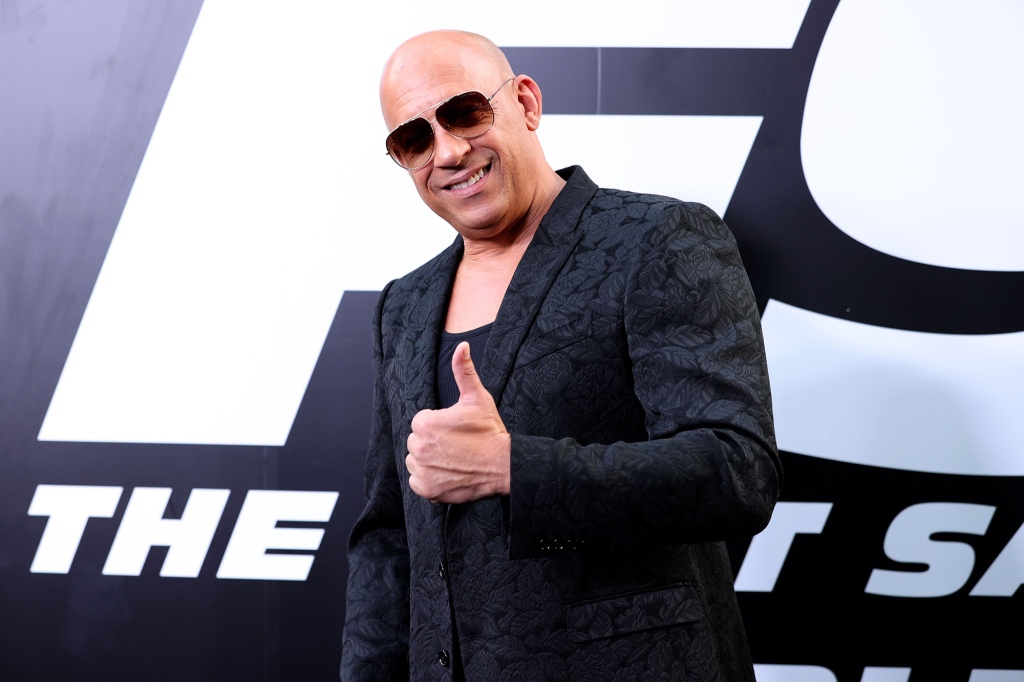 HOLLYWOOD, CALIFORNIA - JUNE 18: Vin Diesel attends the Universal Pictures "F9" World Premiere at TCL Chinese Theatre on June 18, 2021 in Hollywood, California. (Photo by Rich Fury/WireImage)