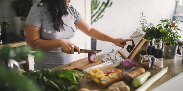 Woman cooking